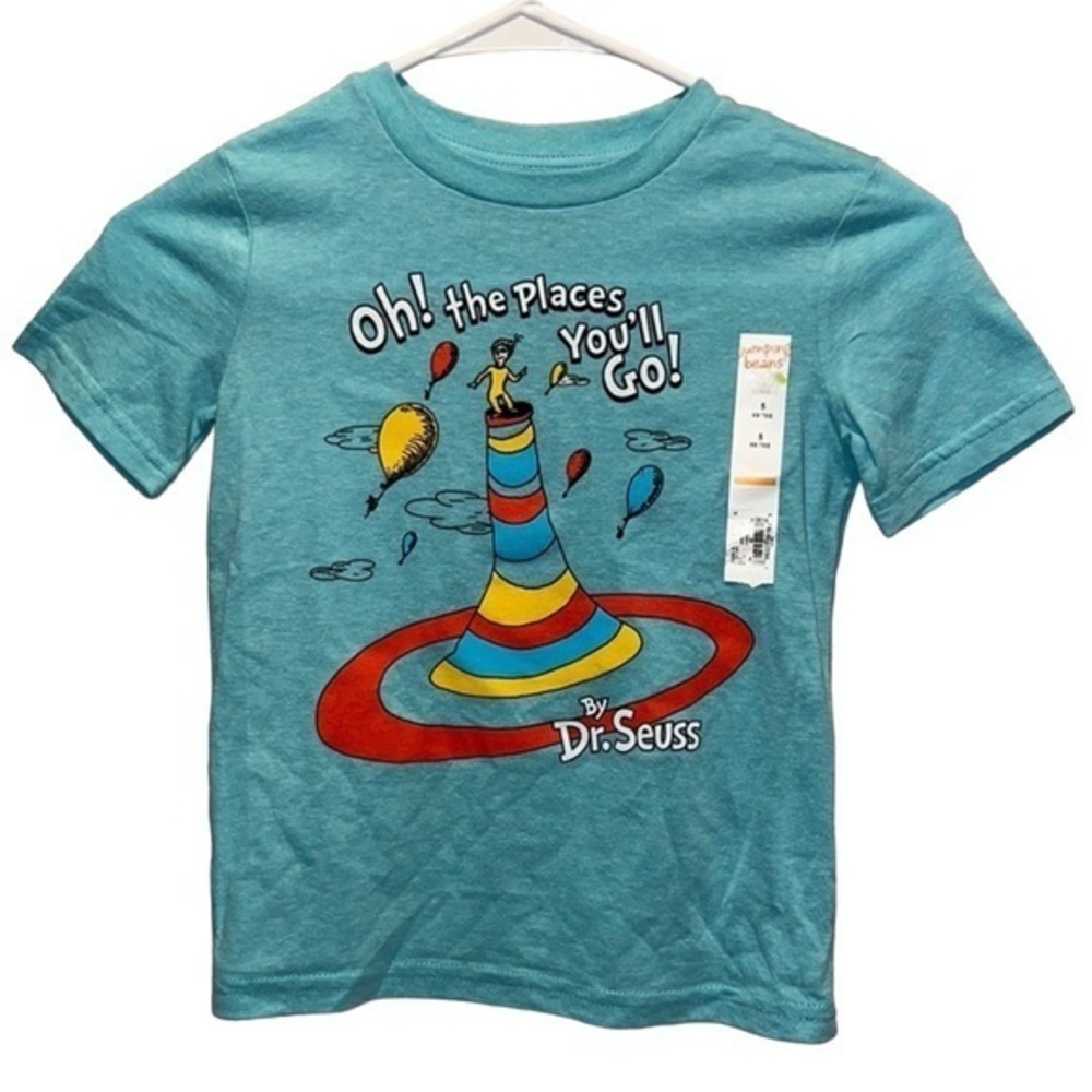 NWT Dr. Seuss Oh the Places You Will Go T Shirt Size 5 preschool Graduation